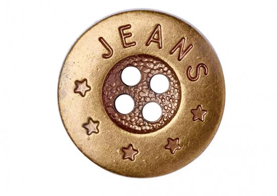 Jeans Knopf Gold