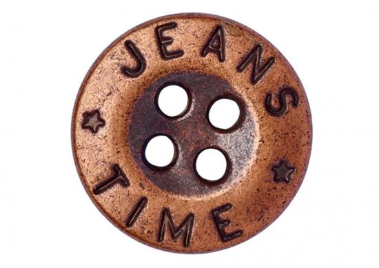 Jeans Knopf Kupfer